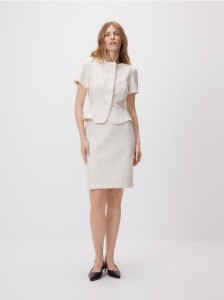 Spódnica mini - złamana biel