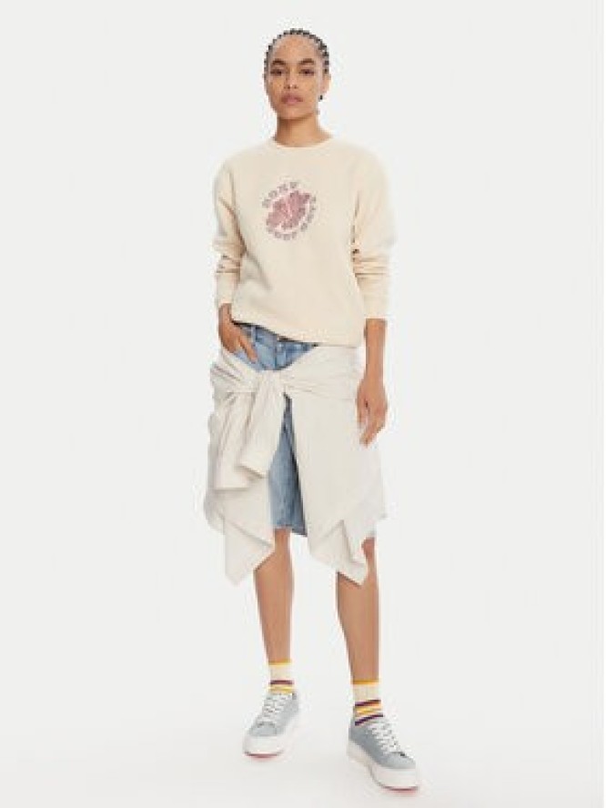 Roxy Bluza Vl Surf Stoked Hoodie Brushed ERJFT05028 Beżowy Regular Fit