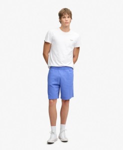 superdry Essential Logo Jersey Szorty Chambray Blue
