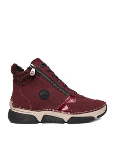 Rieker Trzewiki 45960-35 Bordowy