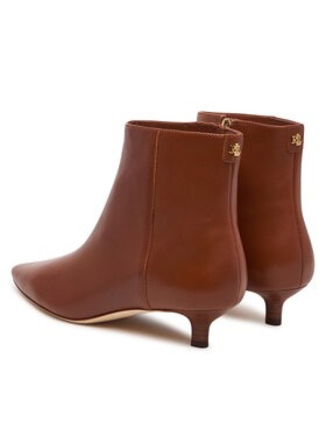 LAUREN RALPH LAUREN Botki Frncsa Bt Hl Bo Bte 802P15721002 Brązowy