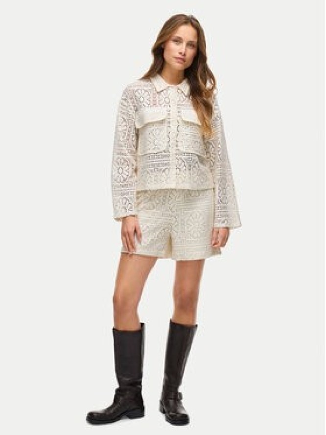 Vila Koszula Merinda 14105211 Beżowy Loose Fit