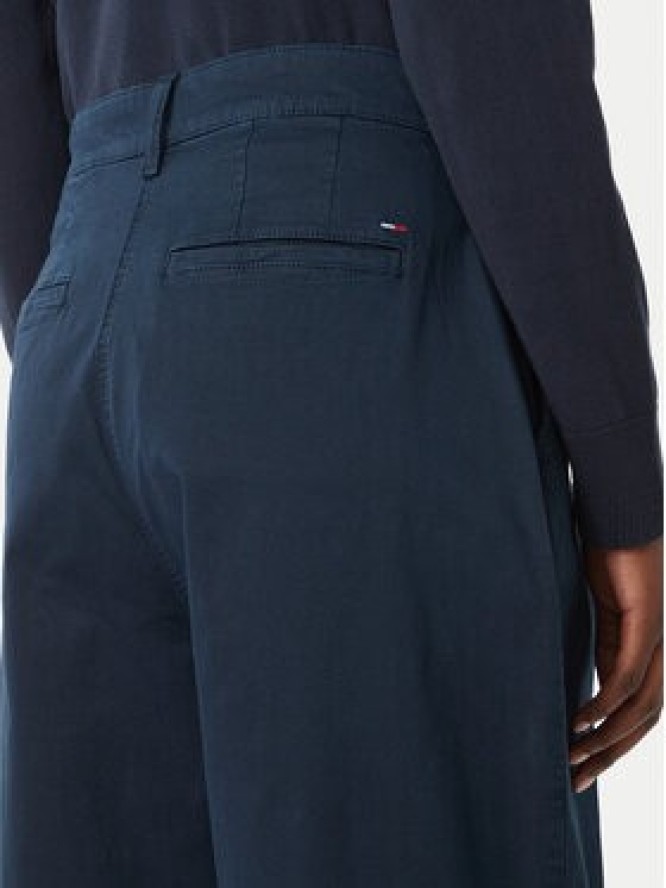 Tommy Jeans Spodnie materiałowe DW0DW21698 Granatowy Wide Leg