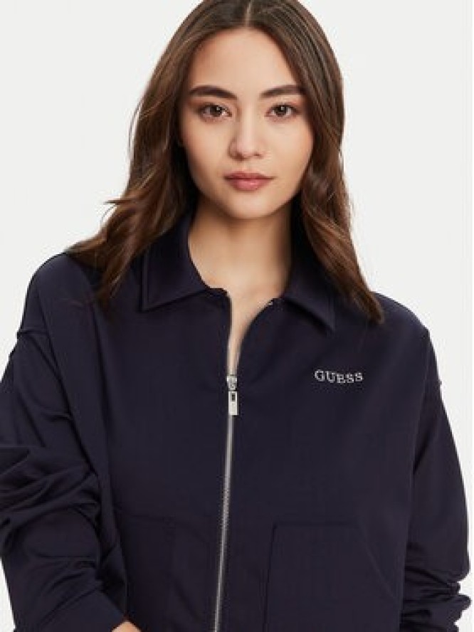 Guess Bluza V5YL08 KCX42 Granatowy Regular Fit
