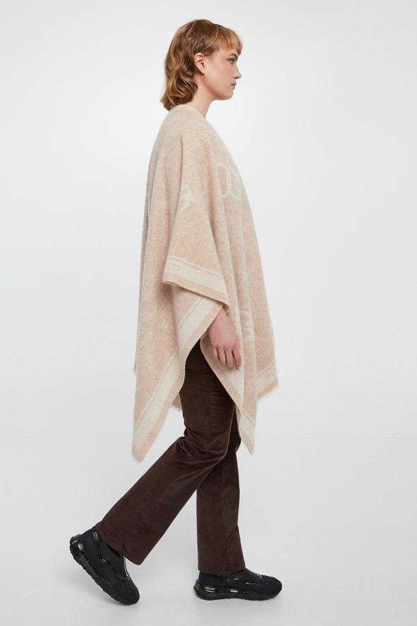 Ponczo damskie wełniane Croazia PINKO