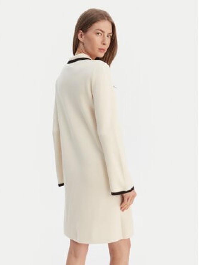 Luisa Spagnoli Sukienka dzianinowa Mariolina 100305 Beżowy Regular Fit