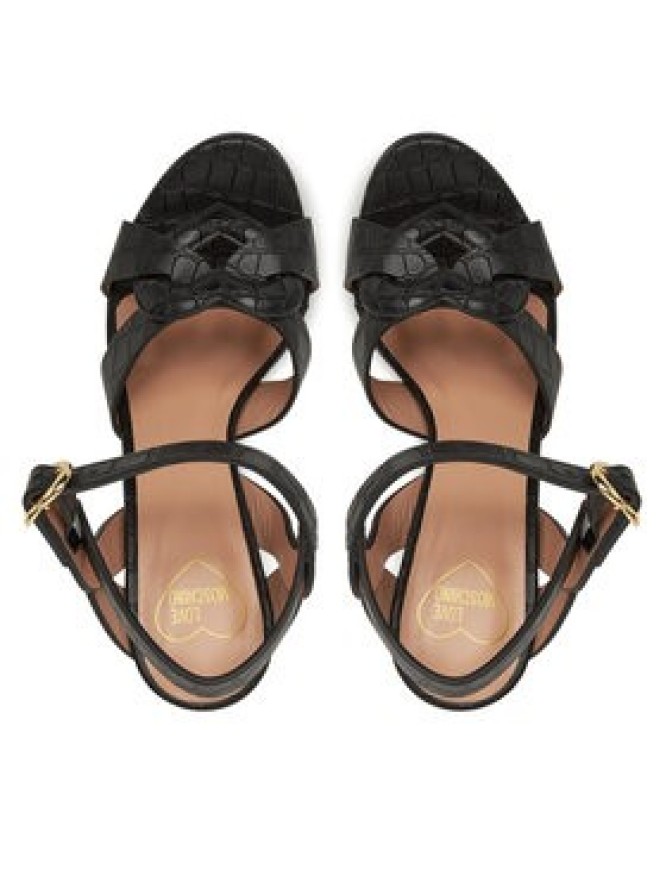 LOVE MOSCHINO Sandały JA16069G1MIB0000 Czarny