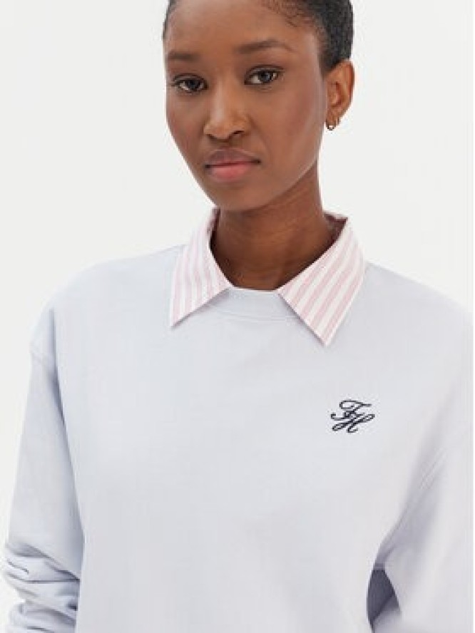 Tommy Hilfiger Bluza Script WW0WW49418 Błękitny Regular Fit