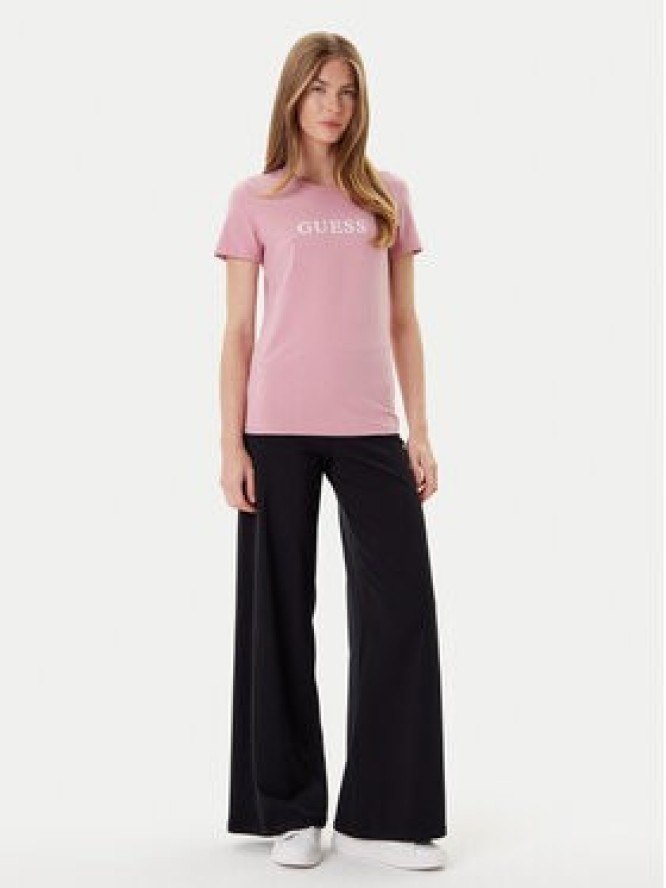 Guess T-Shirt O5RI01 KBBU1 Różowy Regular Fit