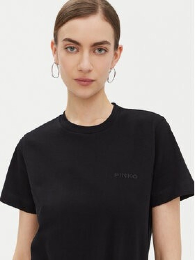 PINKO T-Shirt Start 101752 Czarny Regular Fit
