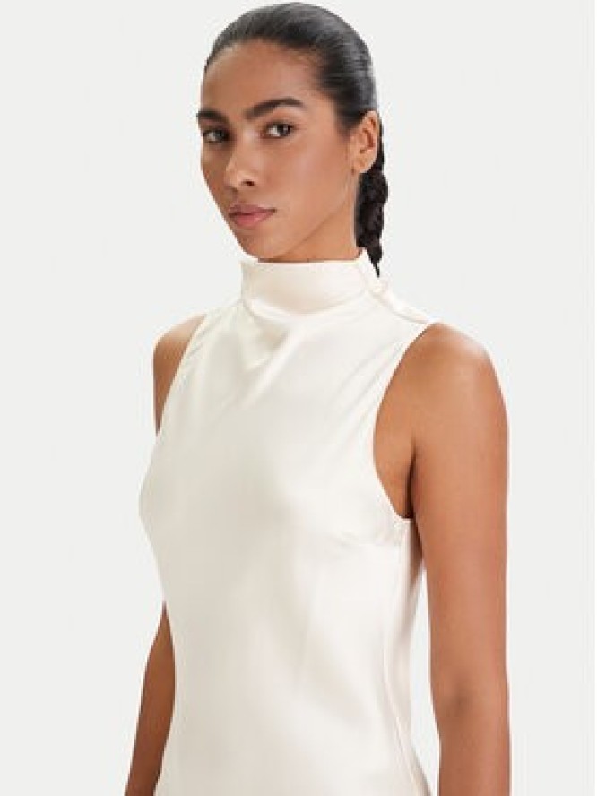 Patrizia Pepe Sukienka koktajlowa 8A1627/A269-W409 Écru Regular Fit