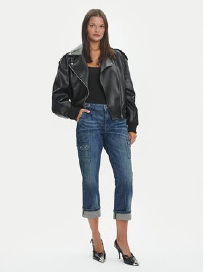 Guess Jeansy W5YA2D D5R0D Granatowy Straight Leg