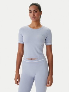 Guess T-Shirt V6RP02 Z4692 Błękitny Slim Fit