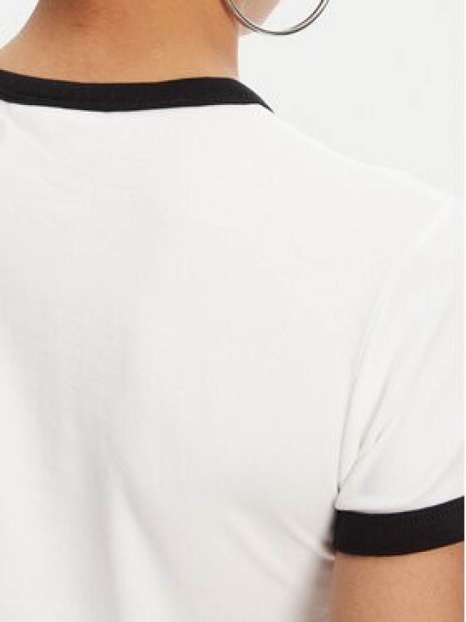 Juicy Couture T-Shirt I Kiss JCWCT125318 Biały Slim Fit