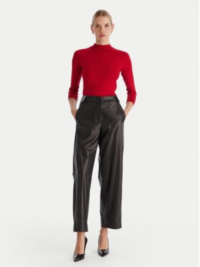 ACCESS FASHION Golf 54-8072 Czerwony Slim Fit