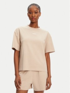 HUGO T-Shirt 50490593 Beżowy Relaxed Fit