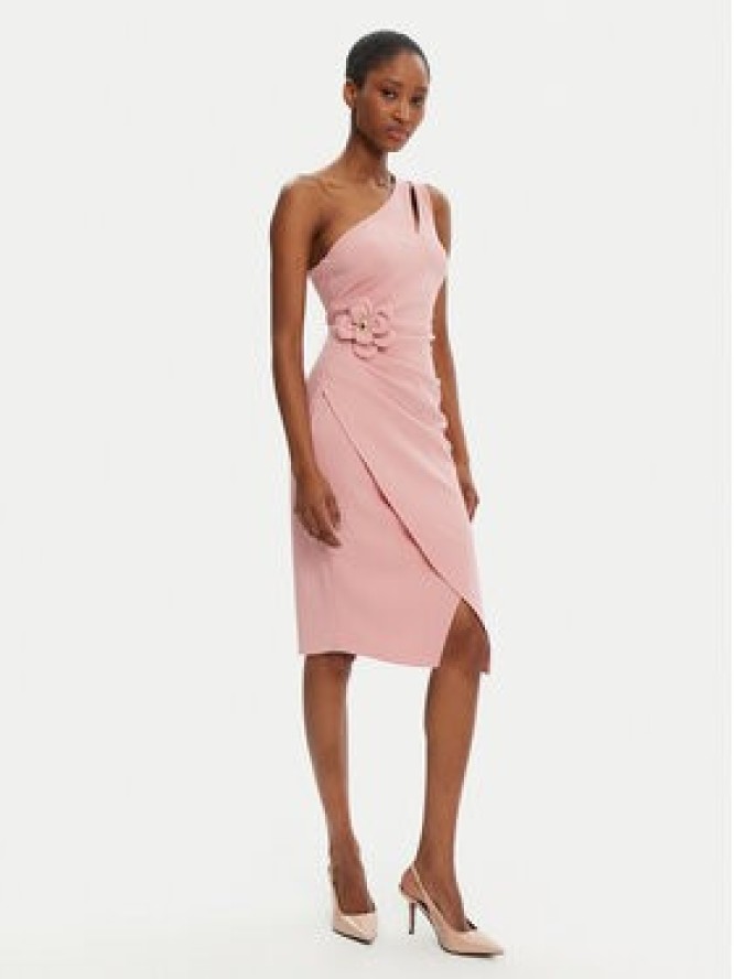 Rinascimento Sukienka koktajlowa CFC0122878003 Różowy Regular Fit