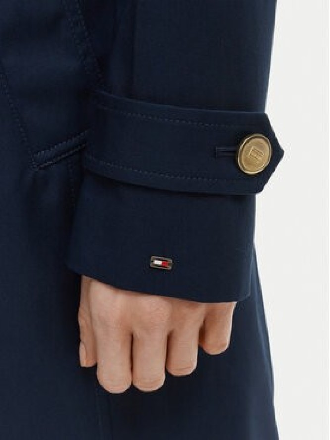 Tommy Hilfiger Trencz WW0WW48873 Granatowy Slim Fit