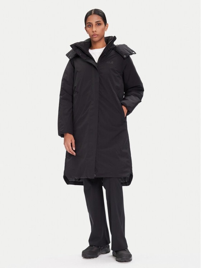 Jack Wolfskin Kurtka zimowa Frost Haven A65090 Czarny Regular Fit