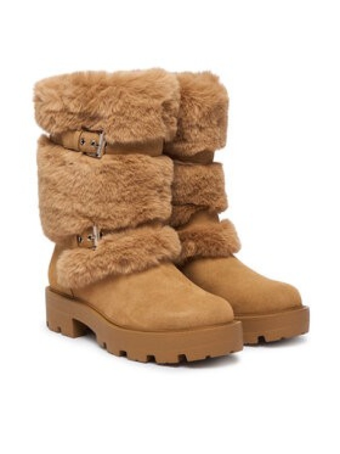 Guess Botki FLFYAF FUR10 Brązowy