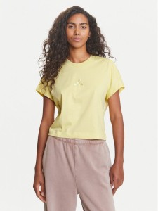 adidas T-Shirt ALL SZN JJ1239 Żółty Regular Fit