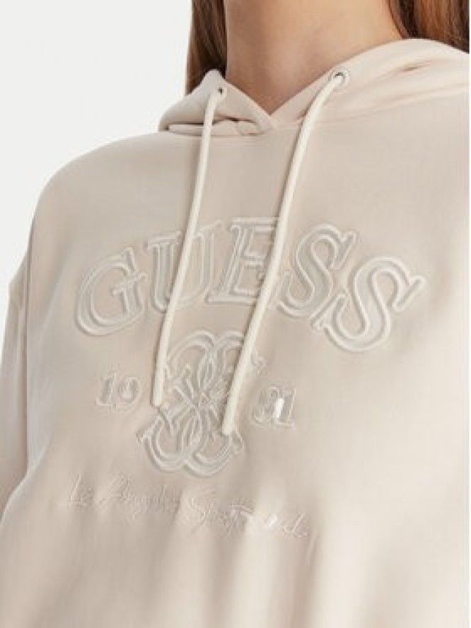 Guess Bluza V6RQ03 KD761 Écru Regular Fit