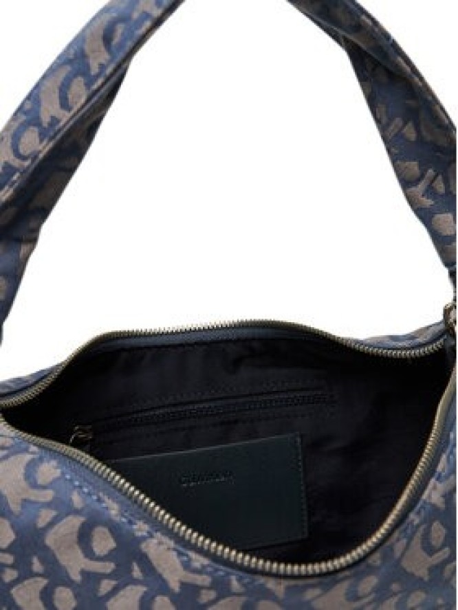 Calvin Klein Torebka Ckj Monogram Pinched Medium Shou LV04F3206G Niebieski