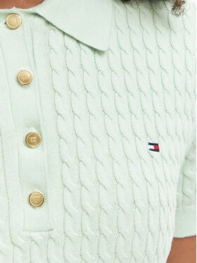 Tommy Hilfiger Sweter WW0WW41474 Zielony Regular Fit