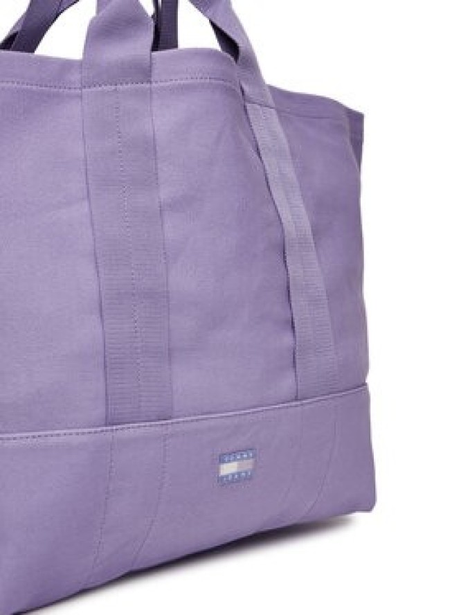 Tommy Jeans Torebka Tjw Tote Edition Canvas AW0AW17542 Fioletowy