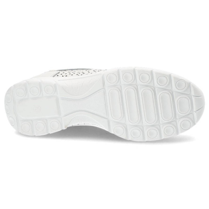 Białe Sneakersy Filippo Modne Skórzane Buty Damskie