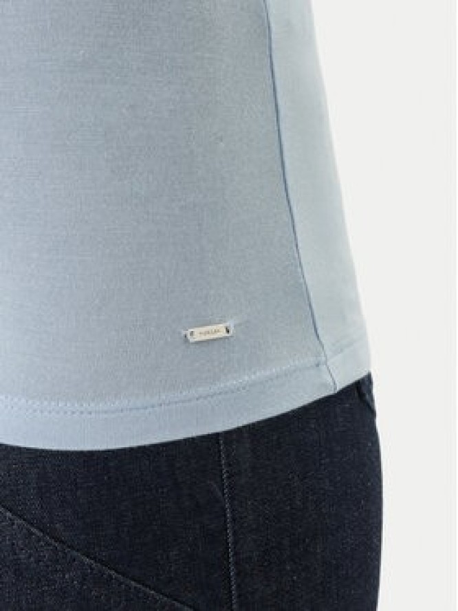 Morgan Top 192-BARBA.N Błękitny Slim Fit