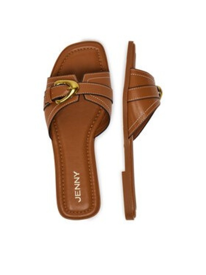 JENNY Klapki R080824 Brązowy