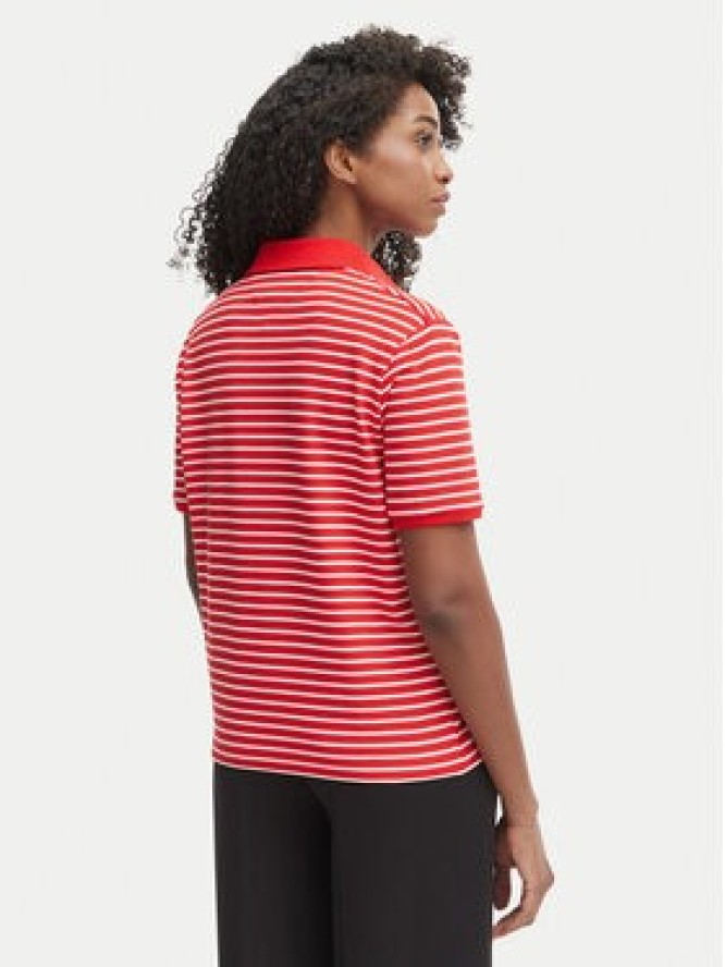Tommy Hilfiger Polo WW0WW48720 Czerwony Relaxed Fit
