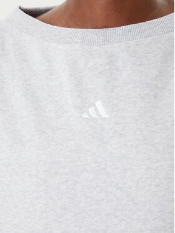 adidas Bluza Seasonal Essentials 3-Stripes JM1901 Szary Regular Fit