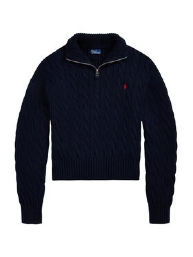 Polo Ralph Lauren Sweter 211963467002 Granatowy Relaxed Fit