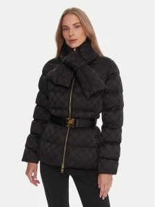 Elisabetta Franchi Kurtka zimowa PI-83D-56E2-V600 Czarny Regular Fit