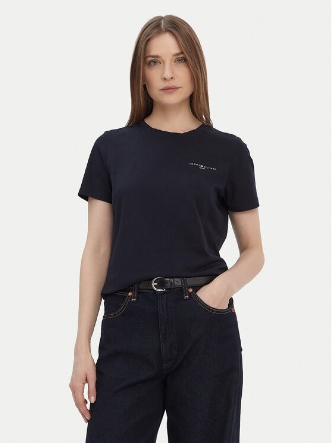 Tommy Hilfiger T-Shirt 1985 WW0WW37877 Granatowy Regular Fit