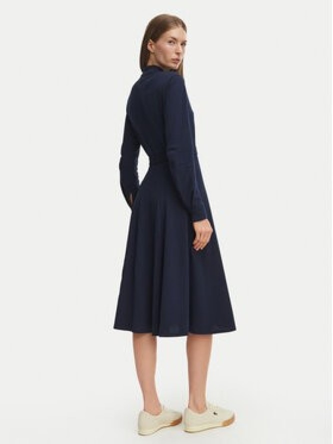 Lacoste Sukienka koszulowa EF5299 Granatowy Regular Fit