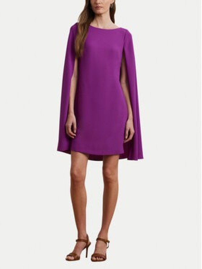 LAUREN RALPH LAUREN Sukienka koktajlowa 2,53855E+11 Fioletowy Slim Fit