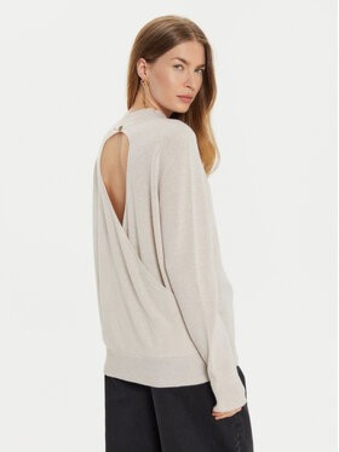 TWINSET Sweter 242TT3480 Écru Loose Fit