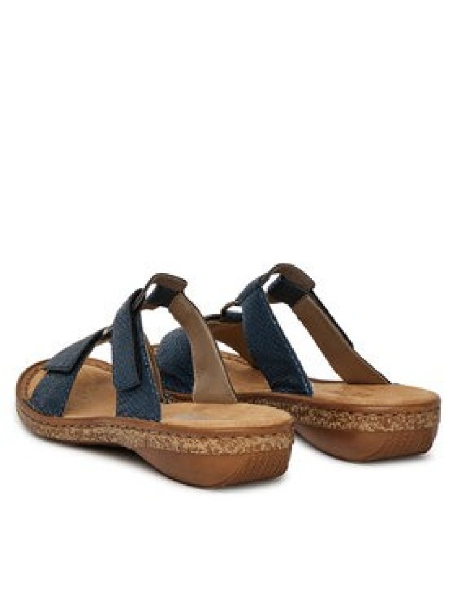 Rieker Klapki 628P9-14 Granatowy