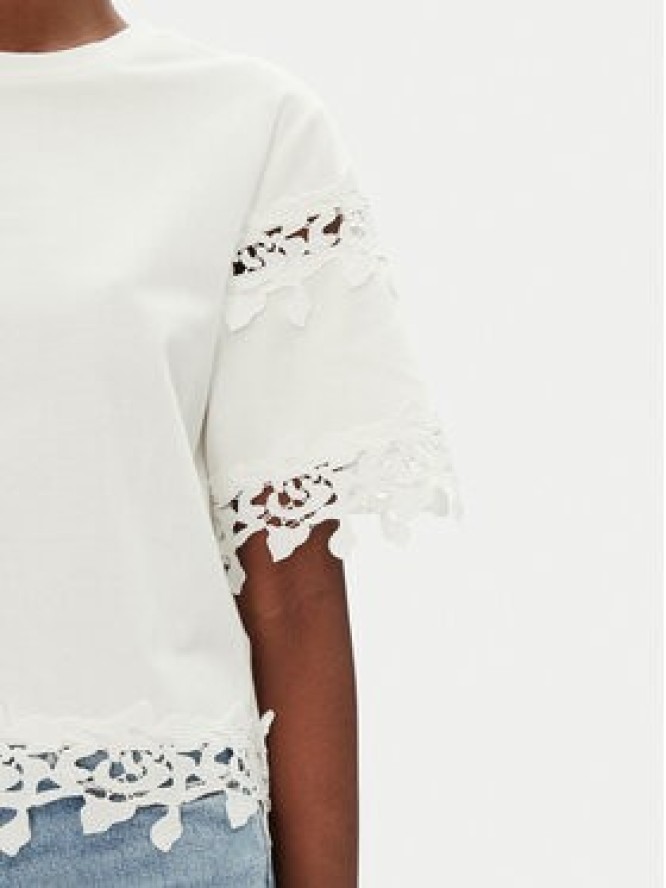 Morgan T-Shirt 251-DFUTUR M Biały Regular Fit