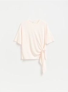T-shirt z modalem - złamana biel