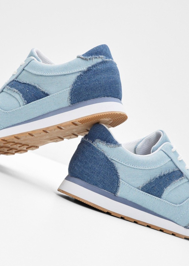 Sneakersy ze wstawką z siateczki