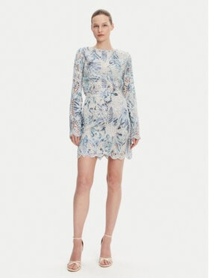 Guess Spódnica mini W5GD1T WHAD2 Niebieski Regular Fit