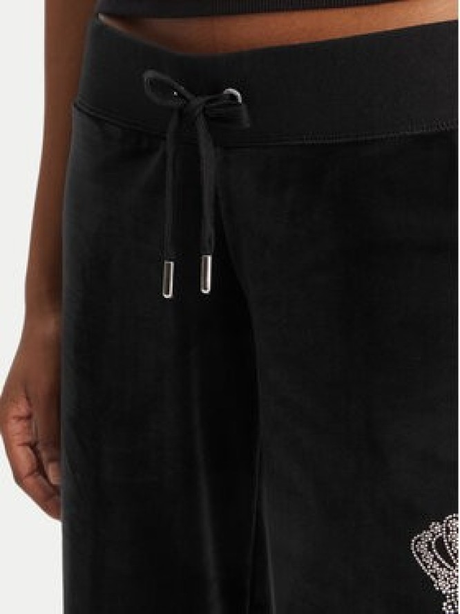 Juicy Couture Spodnie dresowe Gothic Crown JCBBJ126806 Czarny Straight Leg