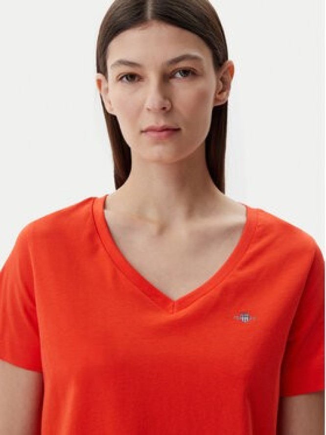 Gant T-Shirt Shield 4200750 Pomarańczowy Regular Fit