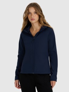 4F Kurtka softshell wiatroodporna membrana 5000 damska - granatowa L