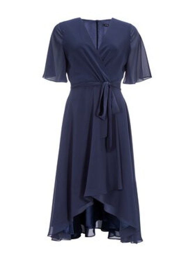 Swing Sukienka koktajlowa 5AI10200 Granatowy Regular Fit