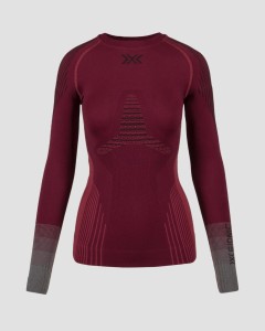 Koszulka damska X-Bionic Invent Graphics Shirt Ls Oxide Red/Black R021